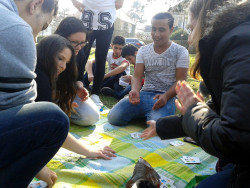 Picknick mit Kartenspiel